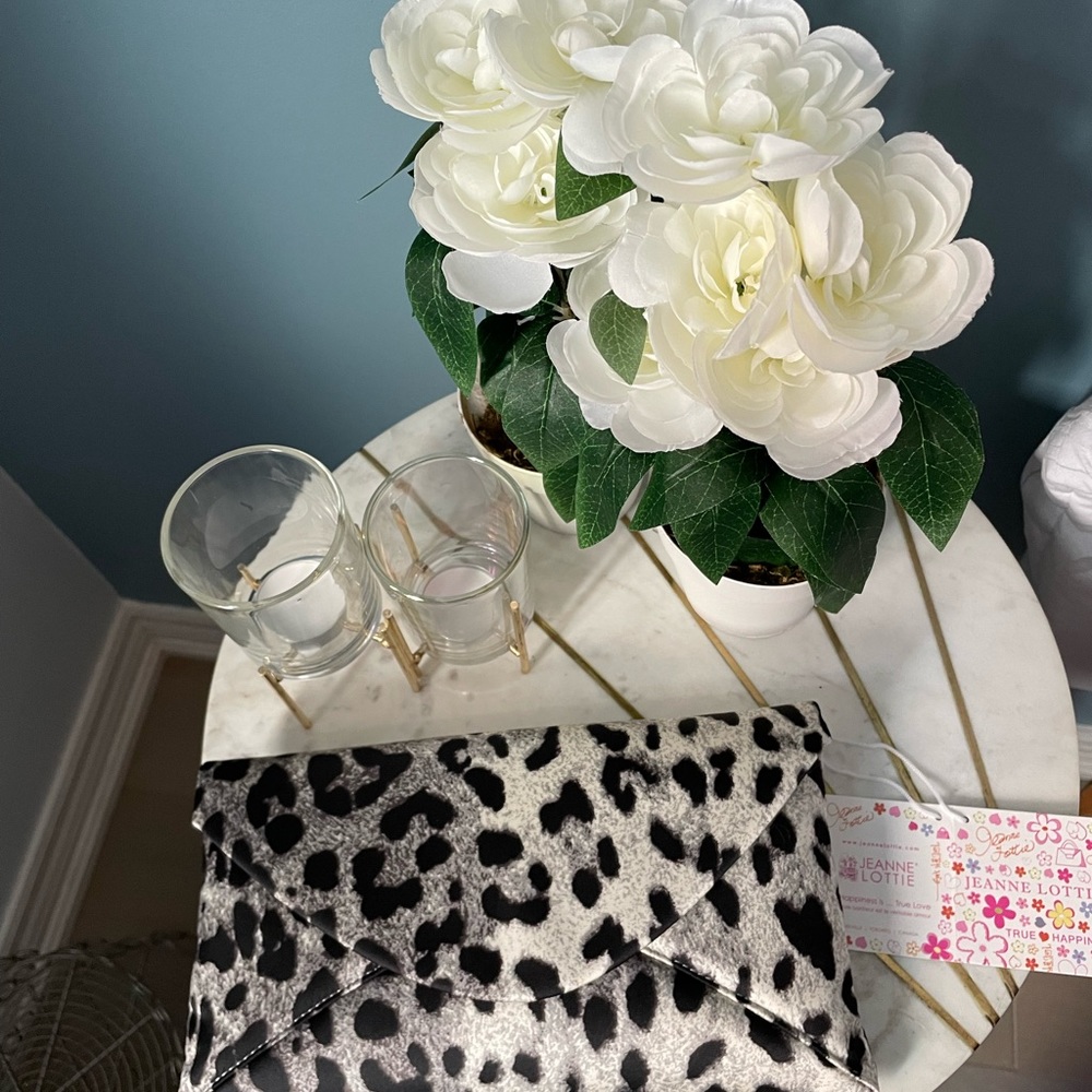 Jeanne Lottie Animal Print Clutch/Purse
